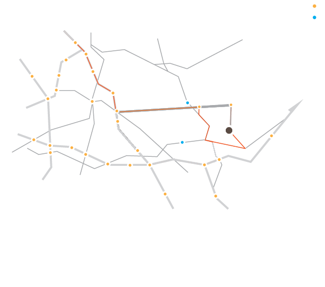 동서울톨게이트출발(중부>제2영동)총거리:약 68km/예상소여시간 약50분