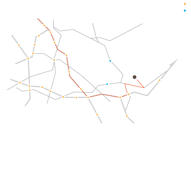 동서울톨게이트 출발(중부>영동) 총거리:약76km/예상소요시간:약55분